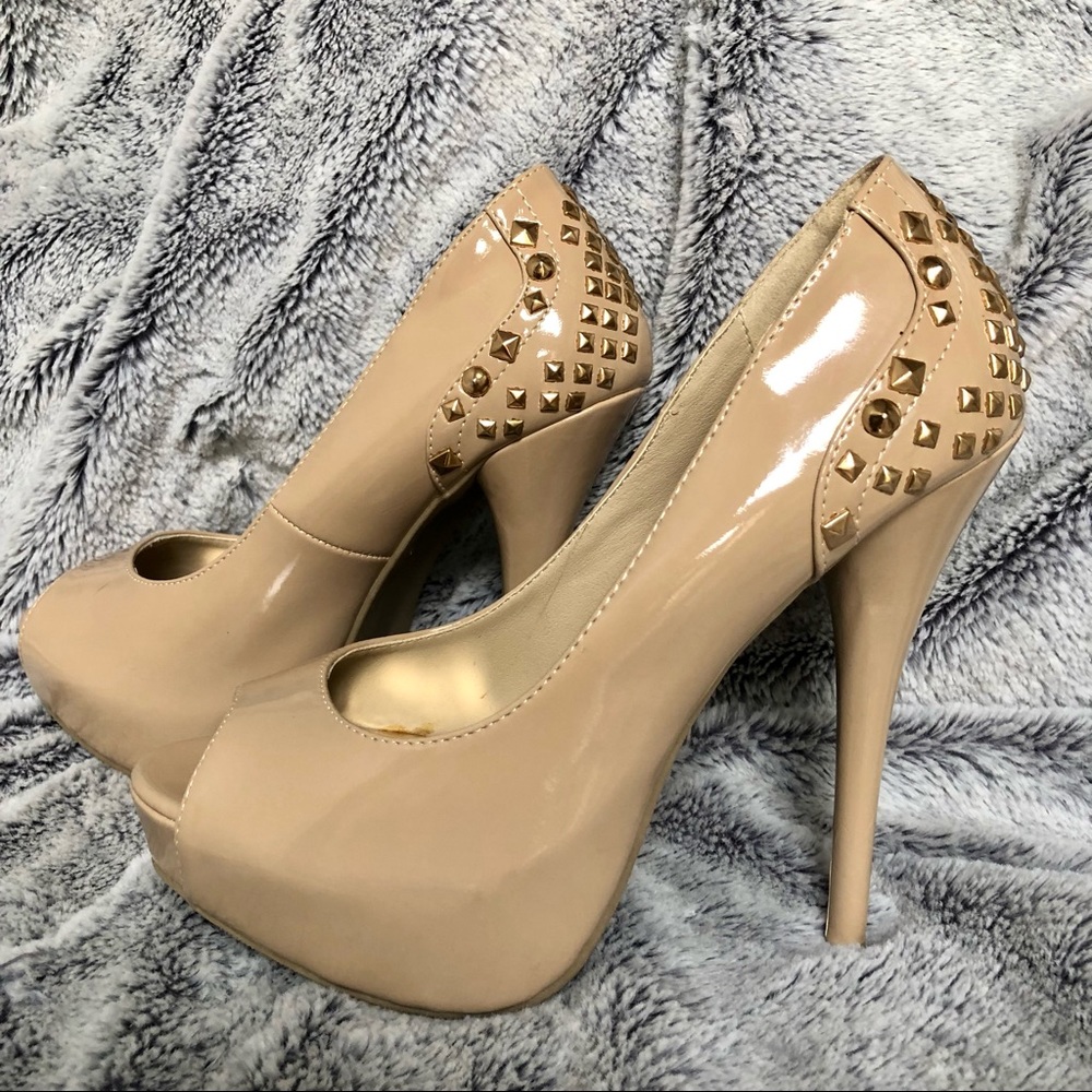 Cathy Jean 5.5” tall peep toe platform, 8M